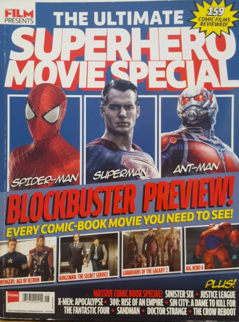 ULTIMATE SUPERHERO MOVIE SPECIAL magazine side cover Spring 2014