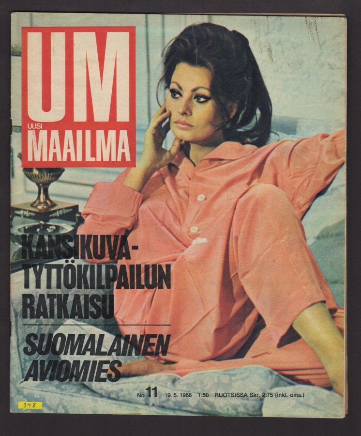 UM UUSI MAAILMA magazine side cover Issue 11 19 May 1966