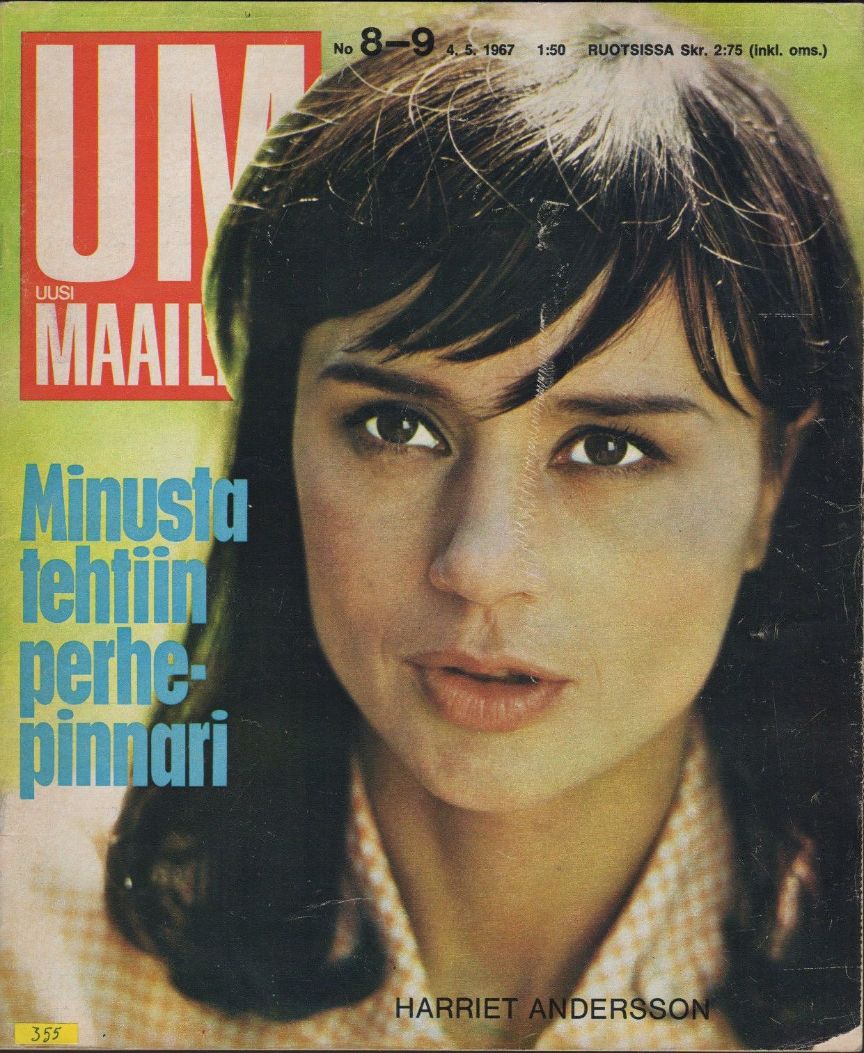 UM UUSI MAAILMA magazine side cover Issue 8-9 4 May 1967