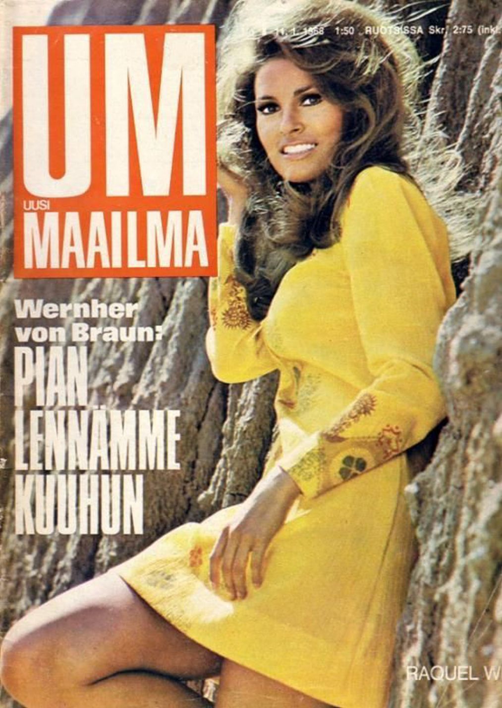 UM UUSI MAAILMA magazine side cover 11 January 1968