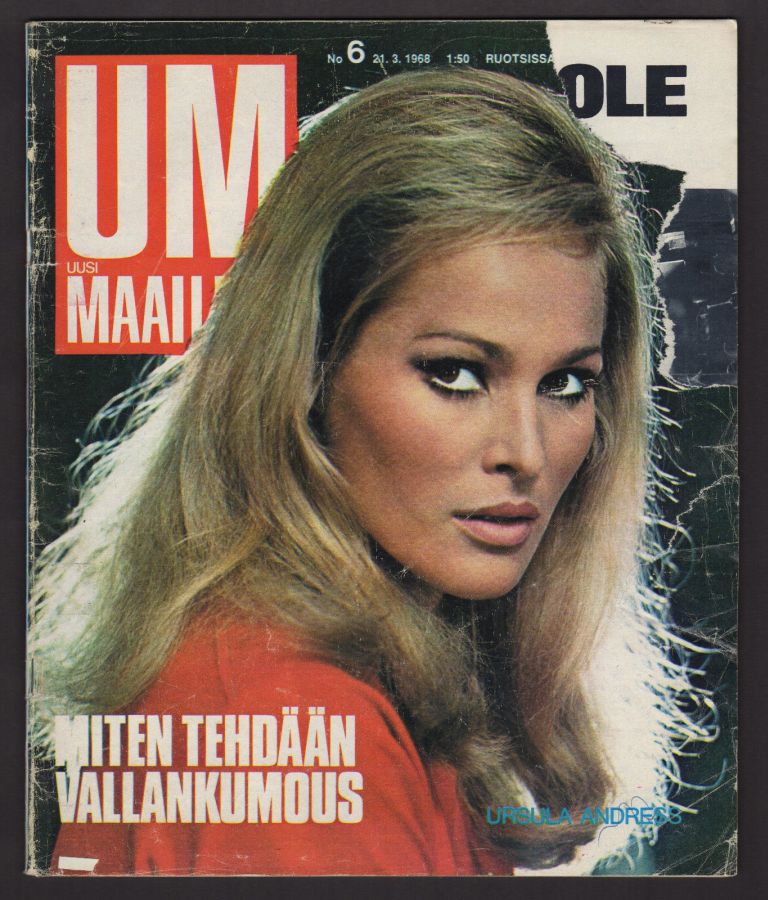 UM UUSI MAAILMA magazine side cover Issue 6 21 March 1968