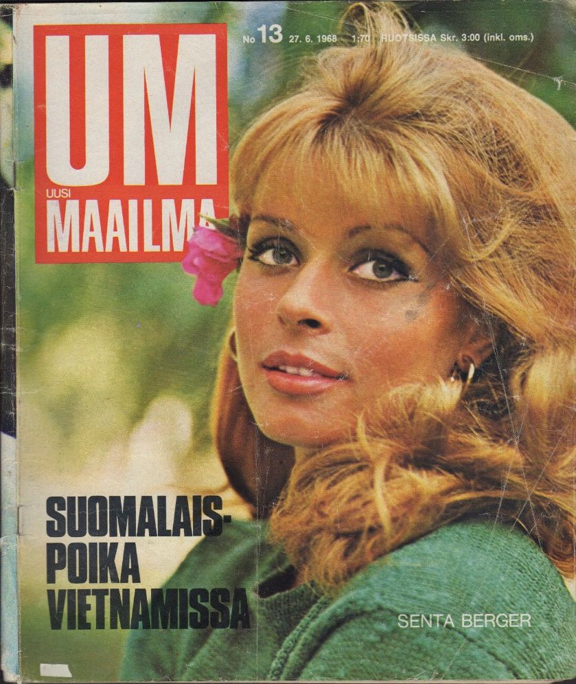 UM UUSI MAAILMA magazine side cover Issue 13 27 June 1968