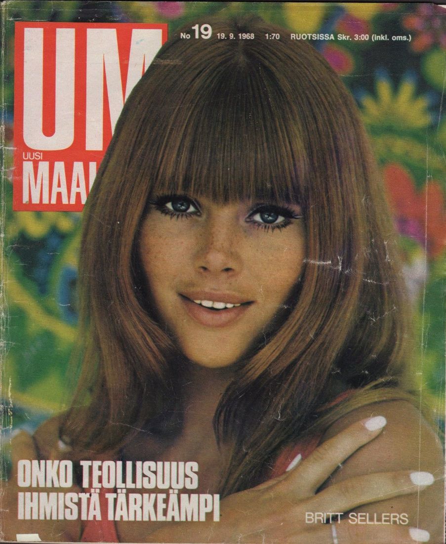 UM UUSI MAAILMA magazine side cover Issue 19 19 September 1968