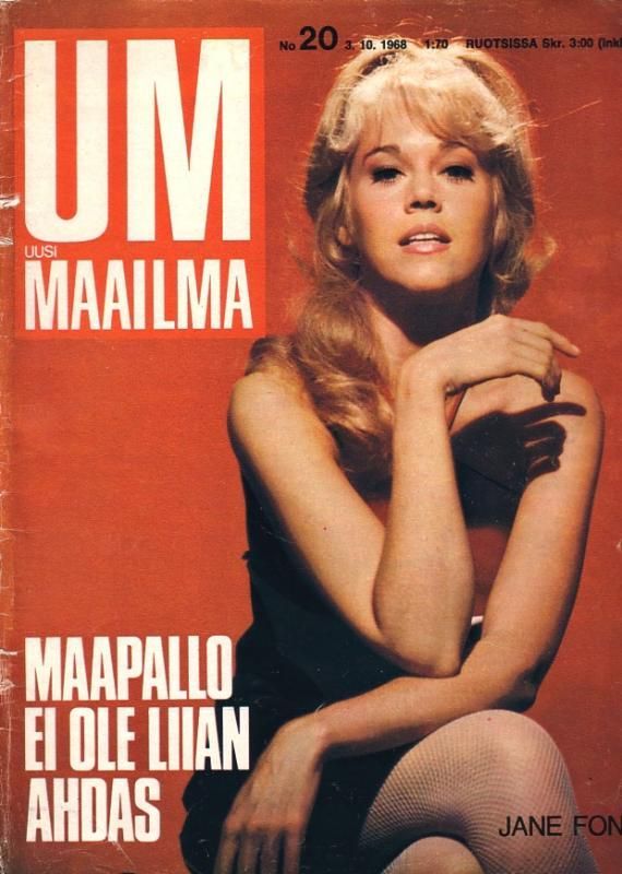 UM UUSI MAAILMA magazine side cover Issue 20 3 October 1968