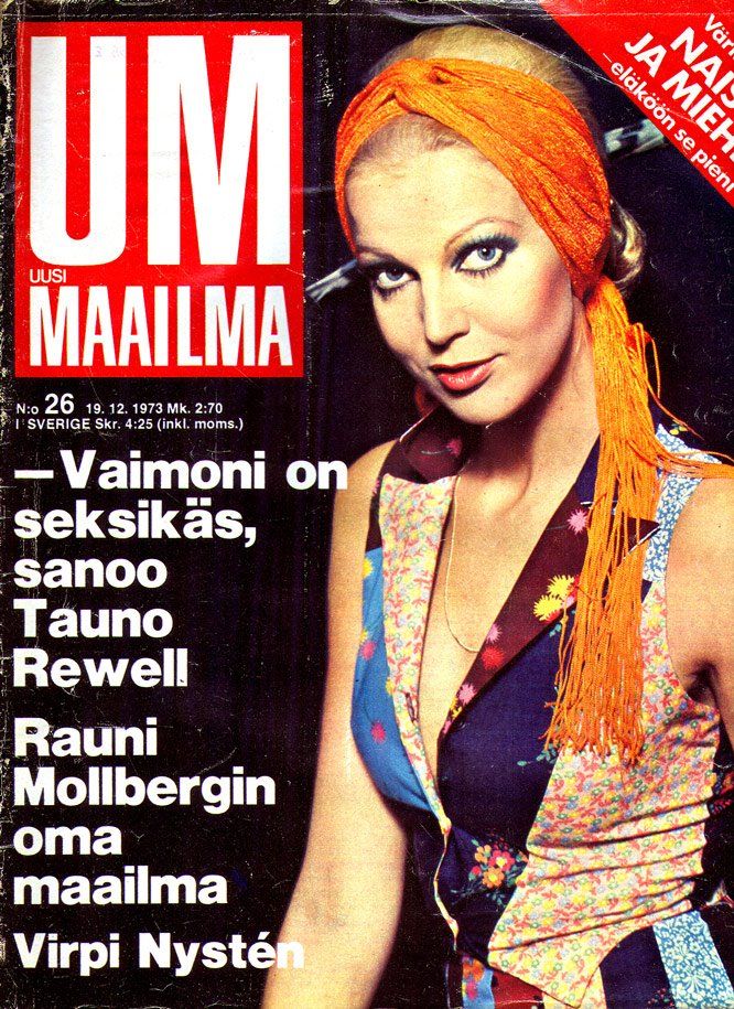 UM UUSI MAAILMA magazine side cover Issue 26 19 December 1973