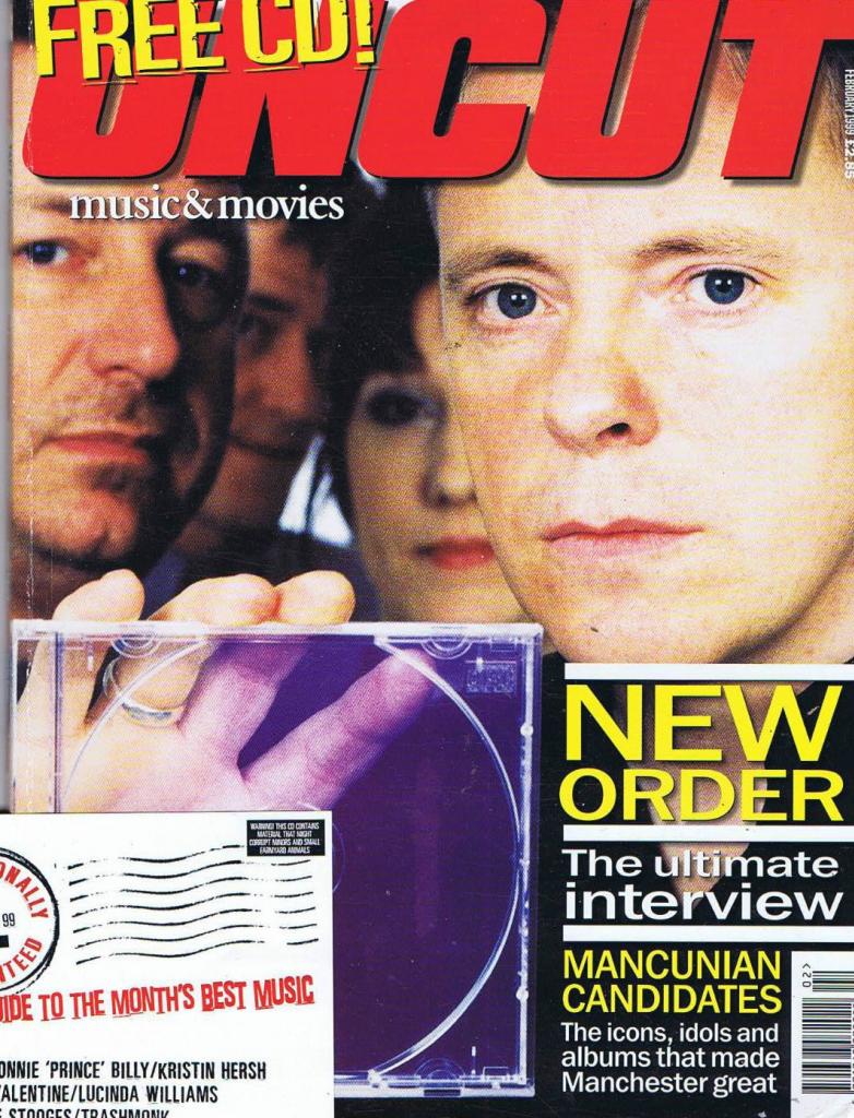 UNCUT: THE MUSIC AND MOVIE MAGAZINE magazine side cover February 1999