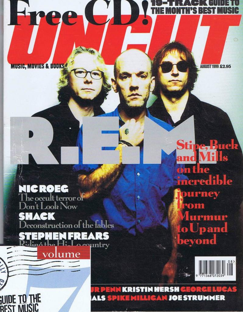 UNCUT: THE MUSIC AND MOVIE MAGAZINE magazine side cover Issue 27 August 1999
