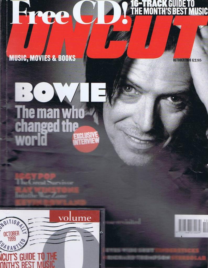 UNCUT: THE MUSIC AND MOVIE MAGAZINE magazine side cover October 1999