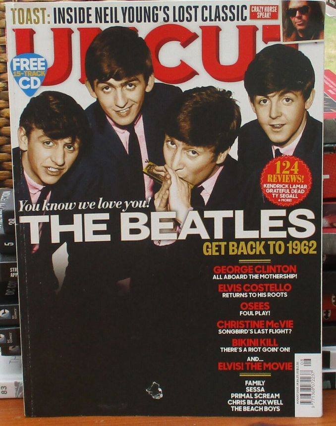 UNCUT: THE MUSIC AND MOVIE MAGAZINE magazine side cover  August 2022
