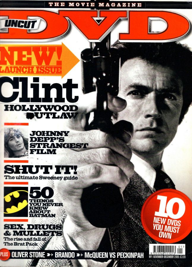 UNCUT DVD magazine side cover Issue 1 November 2005