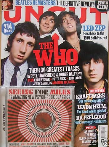 UNCUT: THE MUSIC AND MOVIE MAGAZINE magazine side cover October 2009