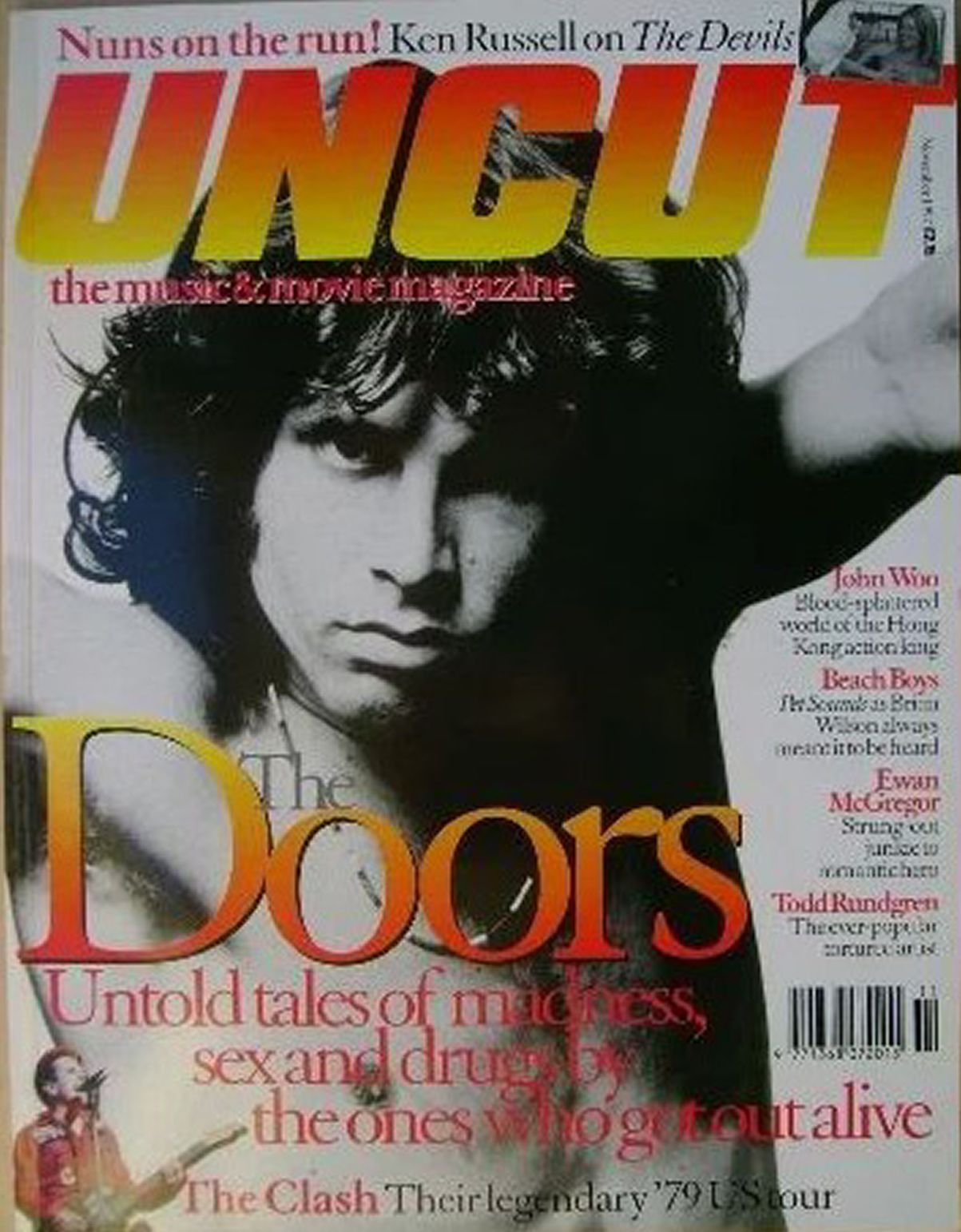 UNCUT: THE MUSIC AND MOVIE MAGAZINE magazine side cover Issue 6 November 1997