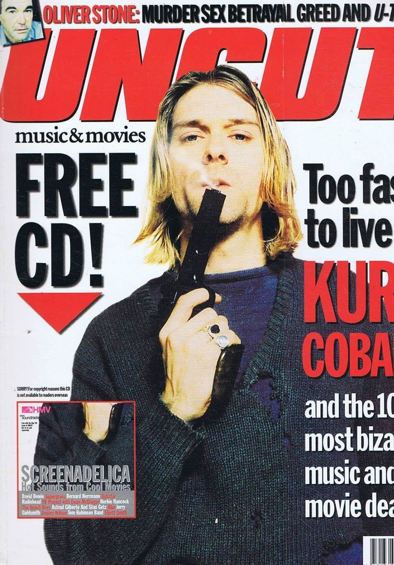 UNCUT: THE MUSIC AND MOVIE MAGAZINE magazine side cover Issue 12 May 1998