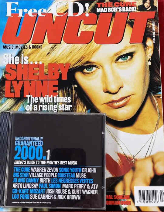 UNCUT: THE MUSIC AND MOVIE MAGAZINE magazine side cover  February 2000