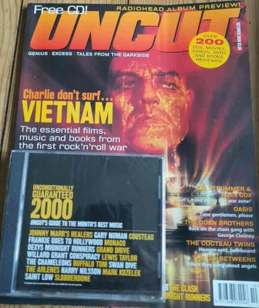 UNCUT: THE MUSIC AND MOVIE MAGAZINE magazine side cover  October 2000