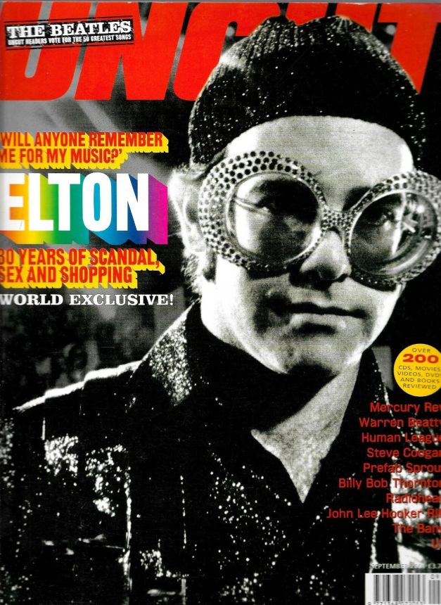 UNCUT: THE MUSIC AND MOVIE MAGAZINE magazine side cover  September 2001