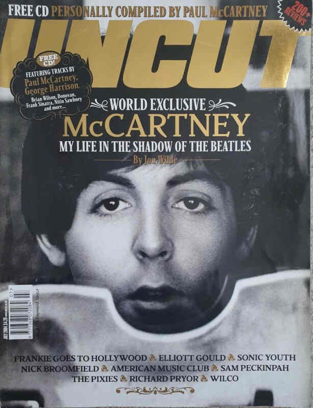 UNCUT: THE MUSIC AND MOVIE MAGAZINE magazine side cover  July 2004