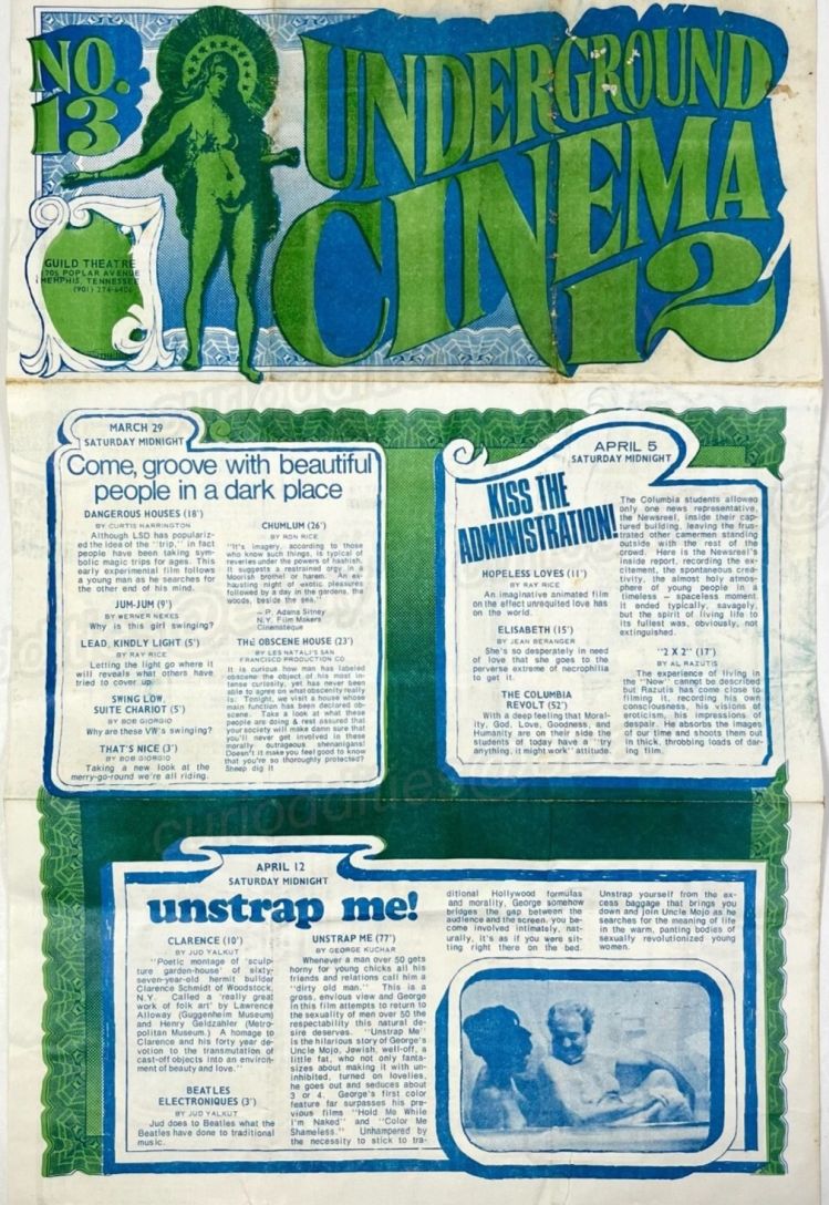 UNDERGROUND CINEMA 12 magazine side cover Issue 13   