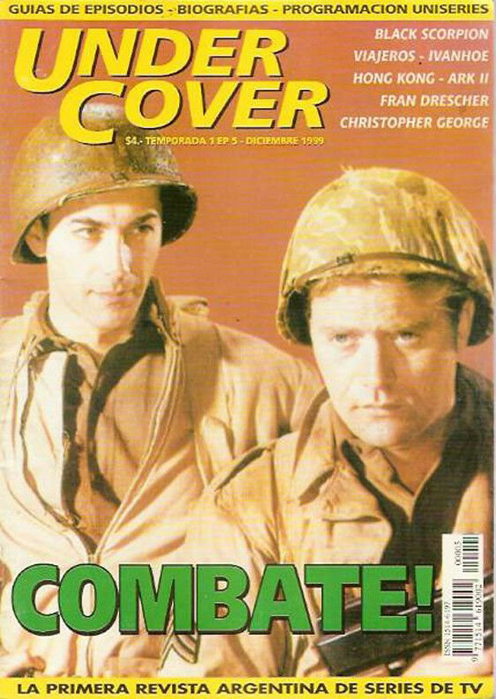 UNDER COVER magazine side cover Issue 5 December 1999
