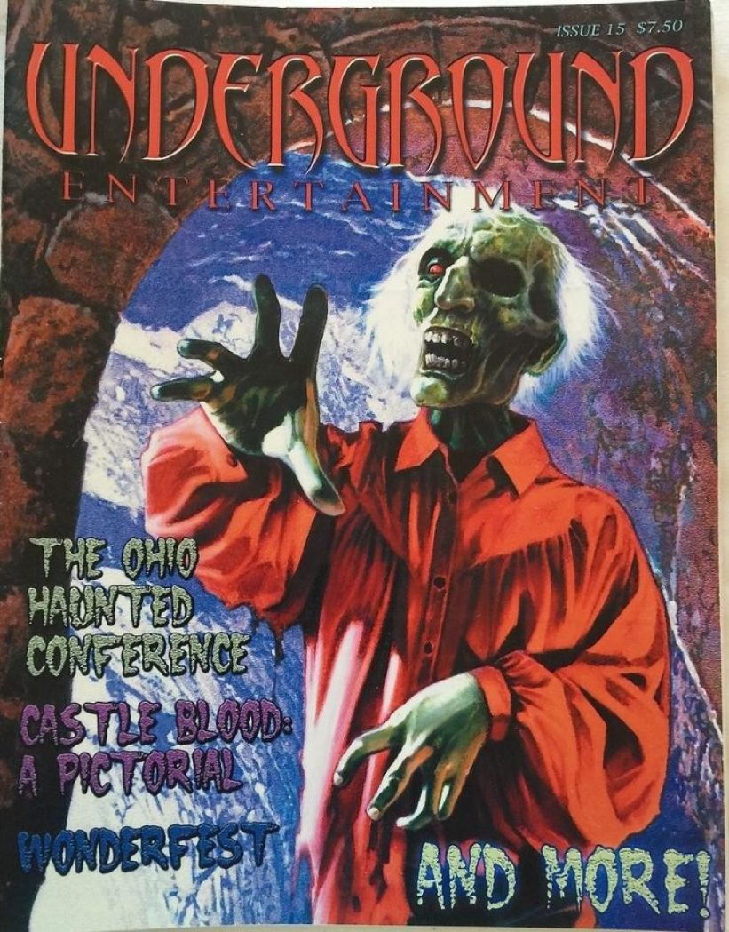 UNDERGROUND ENTERTAINMENT magazine side cover Issue 15  September 2001