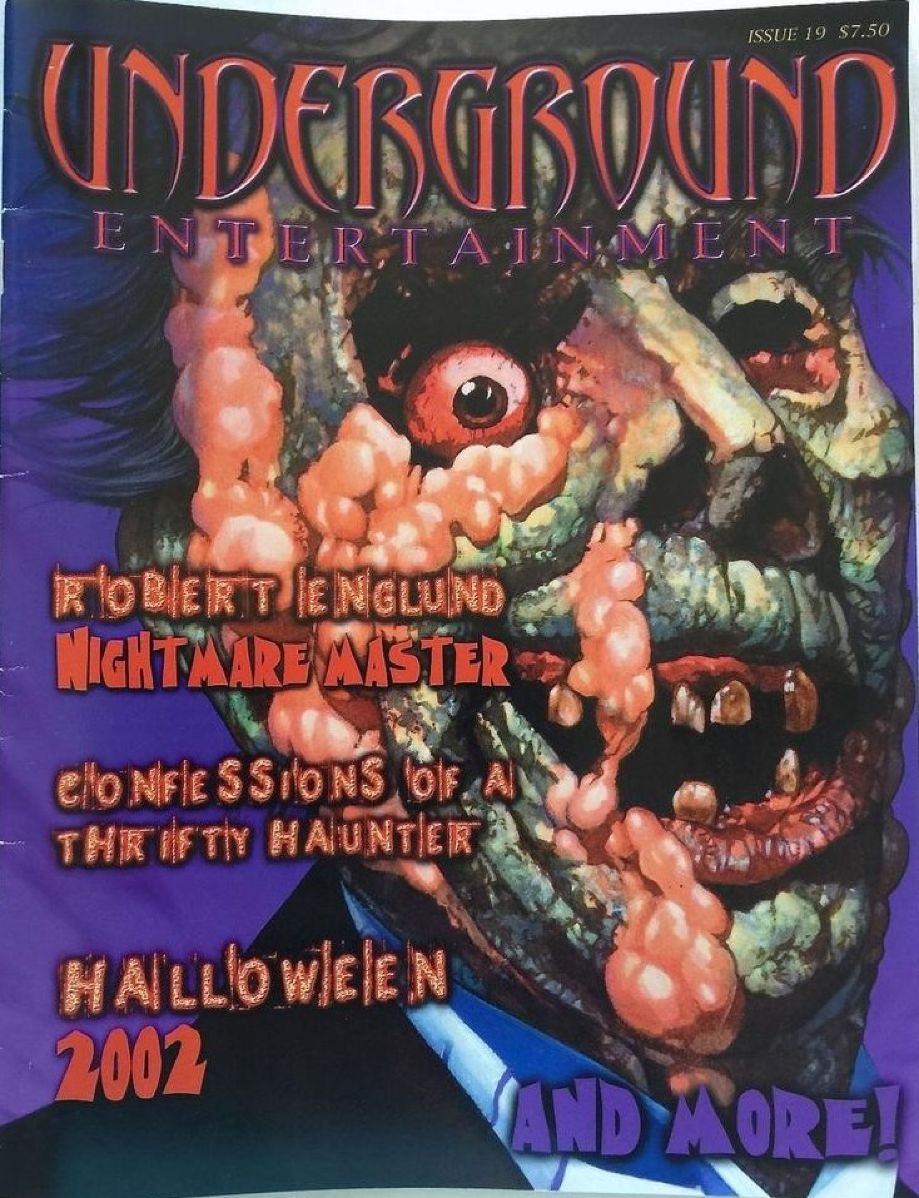 UNDERGROUND ENTERTAINMENT magazine side cover Issue 19  September 2002