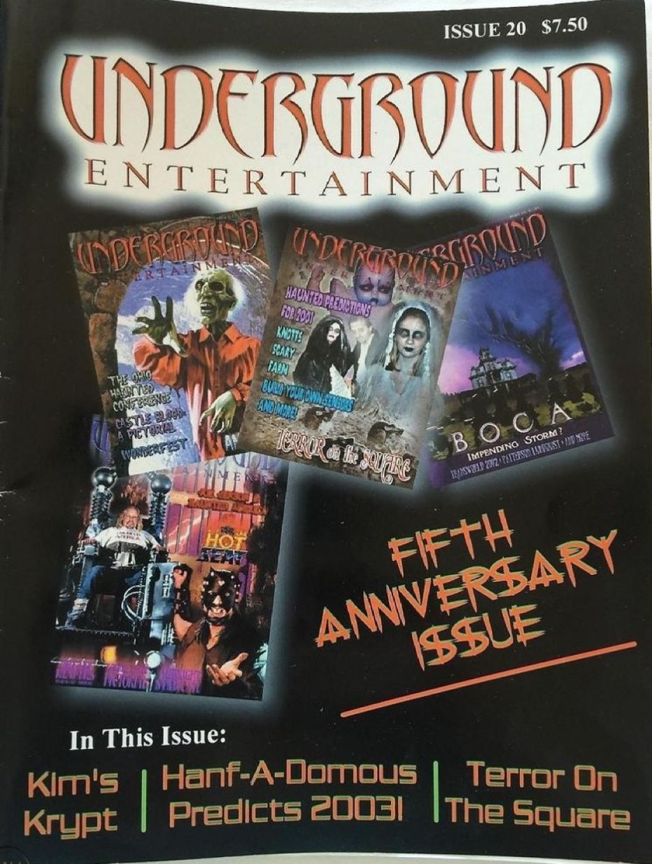 UNDERGROUND ENTERTAINMENT magazine side cover Issue 20  December 2002