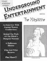 UNDERGROUND ENTERTAINMENT magazine side cover  
