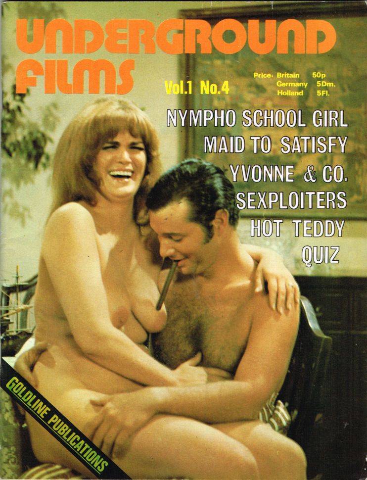 UNDERGROUND FILMS magazine side cover Issue 4  Vol 1 # 4  1970