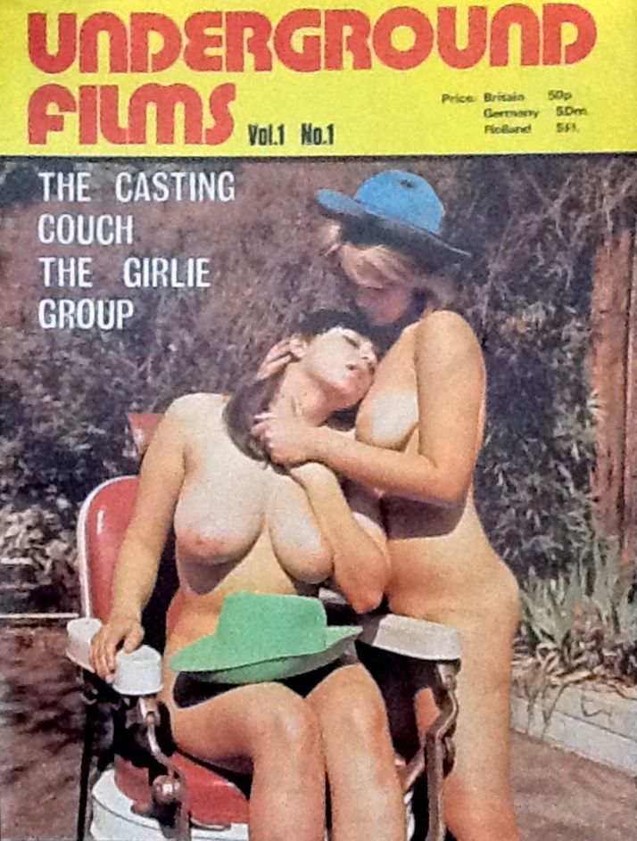 UNDERGROUND FILMS magazine side cover Issue 1  Vol 1 No  1   1970