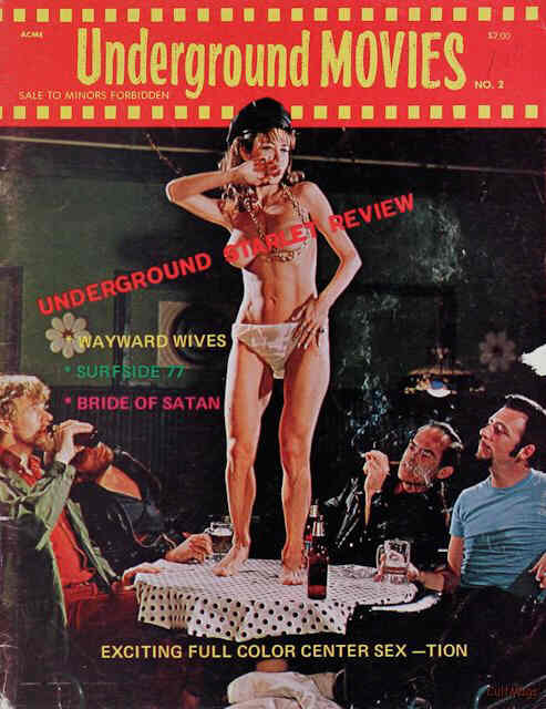 UNDERGROUND MOVIES magazine side cover Issue 2 Summer 1969