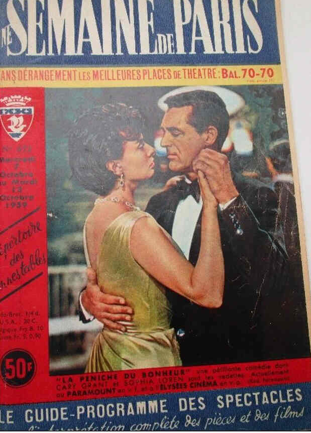 SEMAINE DE PARIS | UNE magazine side cover Issue 672 7 October 1959