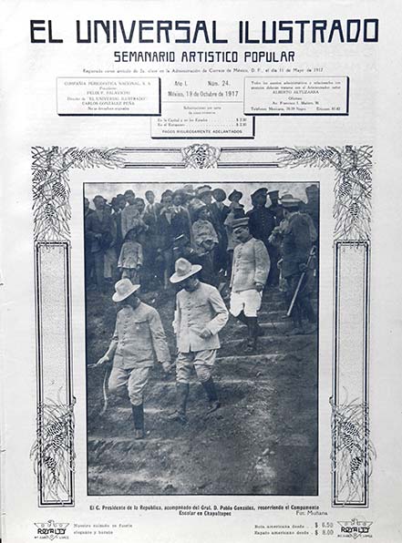UNIVERSAL ILUSTRADO magazine side cover  October 1917