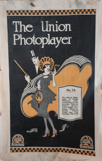 UNION PHOTOPLAYER magazine side cover Issue 14 22 October 1921