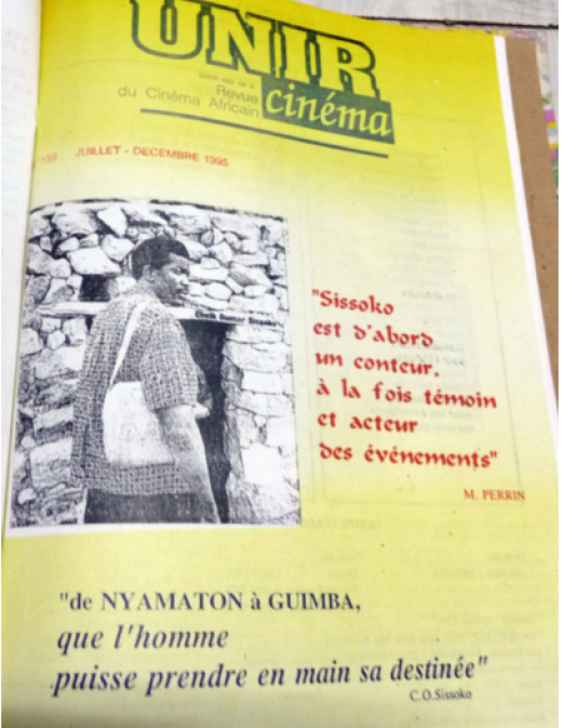 UNIR CINEMA magazine side cover Issue 159  July/December 1995