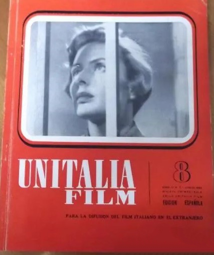 UNITALIA FILM magazine side cover Issue 8   1952