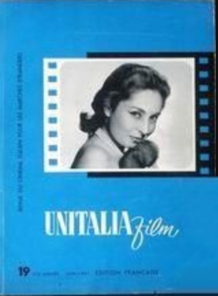 UNITALIA FILM magazine side cover Issue 19  June 1957