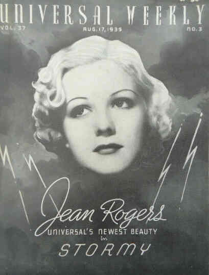 UNIVERSAL WEEKLY magazine side cover 17 August 1935