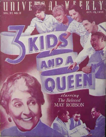 UNIVERSAL WEEKLY magazine side cover 19 October 1935