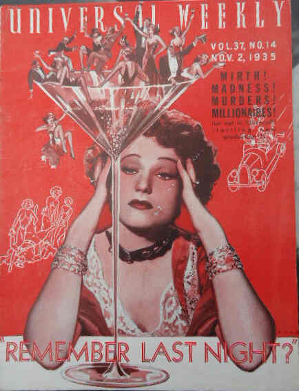 UNIVERSAL WEEKLY magazine side cover 2 November 1935