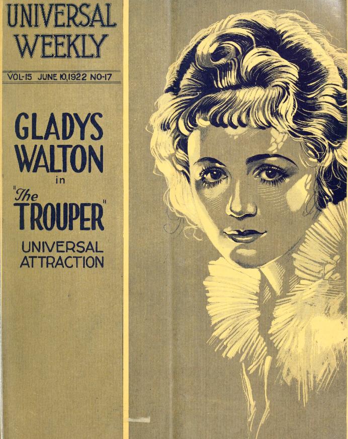 UNIVERSAL WEEKLY magazine side cover 10 June 1922