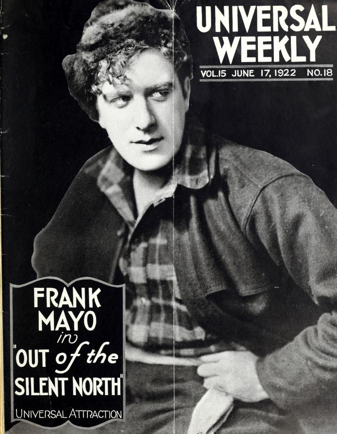 UNIVERSAL WEEKLY magazine side cover 17 June 1922