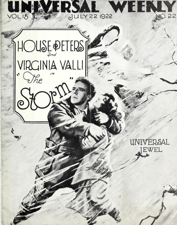 UNIVERSAL WEEKLY magazine side cover 22 July 1922