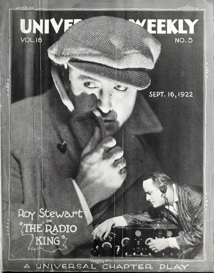 UNIVERSAL WEEKLY magazine side cover 16 September 1922