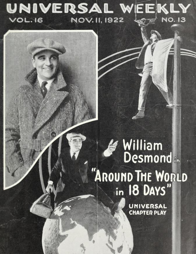 UNIVERSAL WEEKLY magazine side cover 11 November 1922