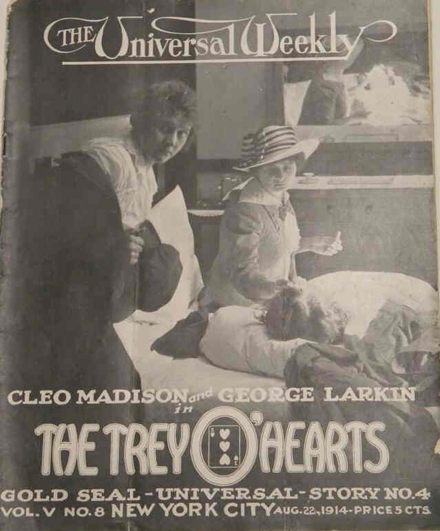 UNIVERSAL WEEKLY magazine side cover 22 August 1914