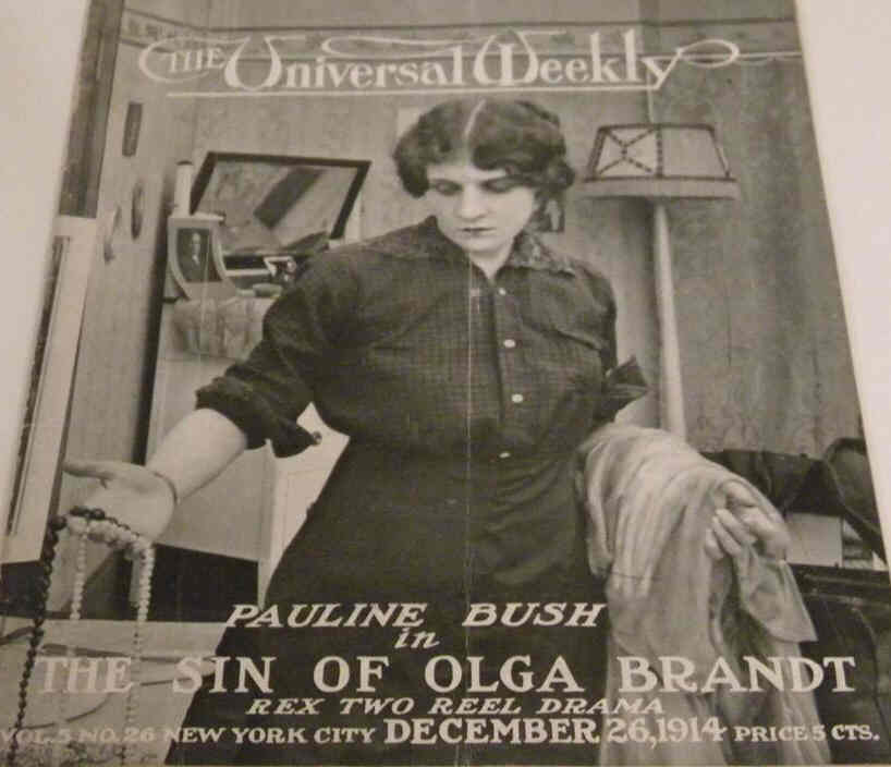 UNIVERSAL WEEKLY magazine side cover 26 December 1914