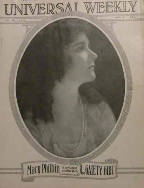 UNIVERSAL WEEKLY magazine side cover 31 May 1924
