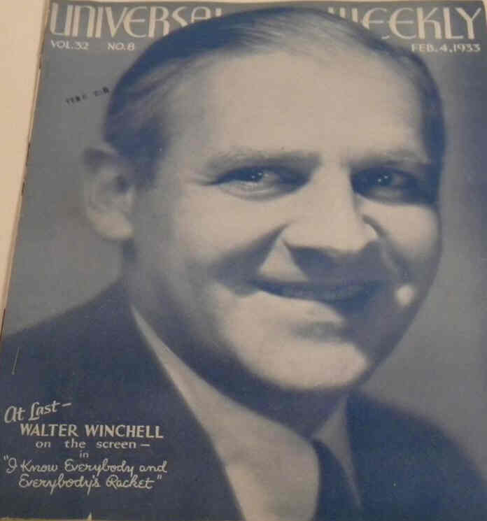 UNIVERSAL WEEKLY magazine side cover  Vol 32 # 8 4 February 1933
