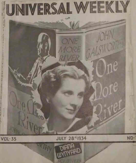 UNIVERSAL WEEKLY magazine side cover 28 July 1934