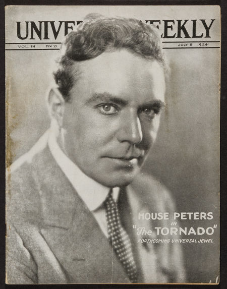 UNIVERSAL WEEKLY magazine side cover 5 July 1924